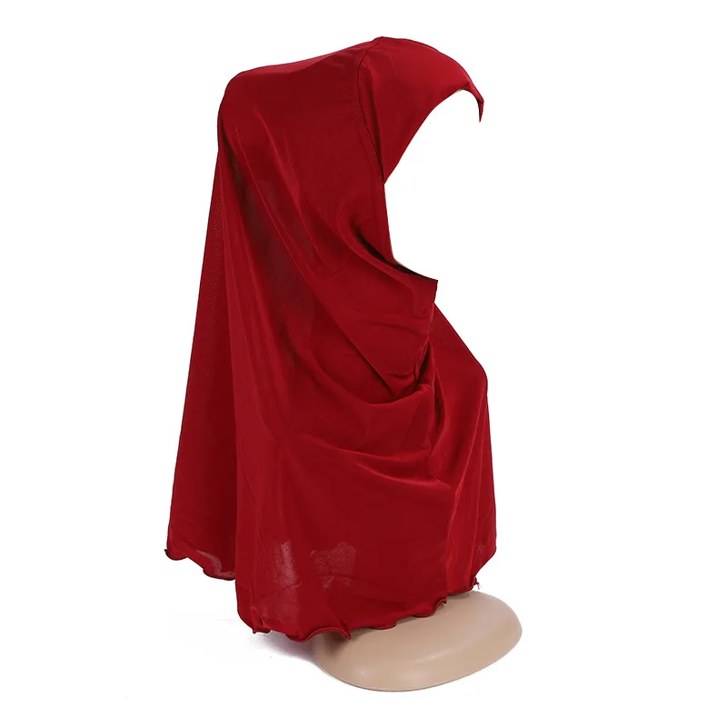 musulman enfants filles hijab une pièce amira 7 12 ans foulard enveloppement turban tirer prêt à porter niqab islamique foulard chapeau