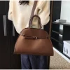 sac à main design de ceinture de marque vintage pour femmes, grande capacité, fourre tout de luxe en métal argenté, sac à bandoulière en cuir souple