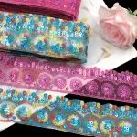 9 ~ 10Yards broderie paillettes dentelle bricolage code à barres ancien Costume collier accessoires vêtements accessoires coupe