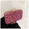 Pochette de soirée en cristal brillant pour femmes, sac à main de luxe avec strass, exquis, pour fête de mariage, Banquet, chaîne en diamant