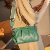 sac à bandoulière chic à 3 sangles pour femme, en cuir group, vert, 100%, nouvelle collection