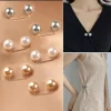Épingles de sûreté antidérapantes en perles, 8 pièces, broche de décoration pour robe, épingles de fixation de taille, réglage du col, écharpe, mode de sécurité