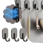 Crochet magnétique robuste pour cuisine, réfrigérateur, aimants, porte-clés, porte-serviettes, cintres de salle de bains, 1/5 pièces