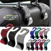 Crochet universel pour dossier de siège de voiture, décor en strass, diamant scintillant, support de rangement pour appui-tête de véhicule, accessoires de voiture