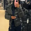 2025 automne hiver style neutre coton rembourré manteau décontracté fermeture éclair à capuche solide veste mode résistant au froid chaud parka vêtements d'extérieur
