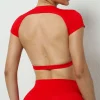 veste sport femme,haut de sport femme,tee shirt sport femme,sport femmes vêtements,hearuisavy chemises de sport respirantes pour femmes, vêtements de yoga dos nu, entraînement sportif, haut de gym en y