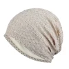 bonnet en dentelle douce, style ethnique, strass, chaud, confortable, respirant, turban hijab, automne et printemps