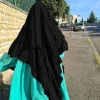 foulard hijab à 3 couches pour femme musulmane, Écharpe de tête douce, enveloppe de sauna, sous Écharpe à la mode, pour prière islamique, abaya