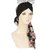 casquette turban pré nouée pour femmes, imprimé floral, hijab musulman, chapeau de chimio contre le cancer, couverture de perte de cheveux, foulard de tête, bandana extensible, nouvelle collection 2025