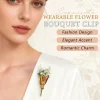 Pince à Bouquet de fleurs portable, accessoires pour vêtements de mariage, broches à fleurs en tissu pour fête de mariage, anniversaire, pull pour les déplacements, nouvelle collection