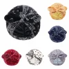 nouveau nœud femmes foulard turban prêt à porter intérieur hijabs femme musulman hijab casquettes inde wrap turbante mujer