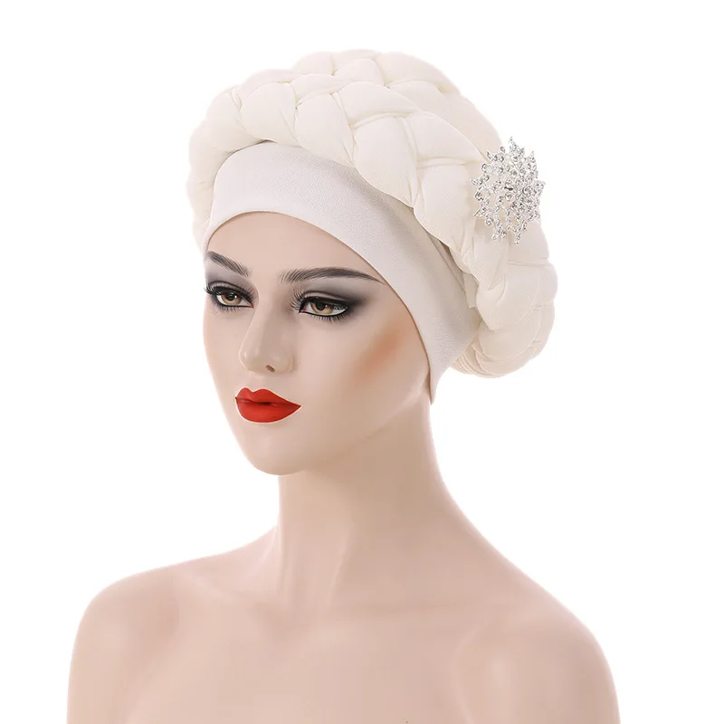 casquettes turban pour femmes, écharpe de sauna musulmane, hijab africain, bonnet élégant, cravate de sauna pour femme