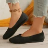 femmes chaussures plates bout pointu chaussures plates femmes couleur unie sans lacet design décontracté respirant femmes mocassins chaussures confortables taille 36 43