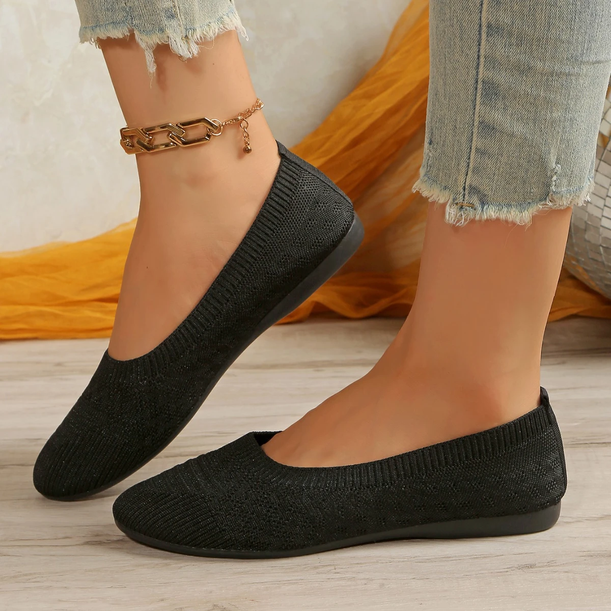 femmes chaussures plates bout pointu chaussures plates femmes couleur unie sans lacet design décontracté respirant femmes mocassins chaussures confortables taille 36 43