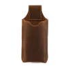 Sac banane en cuir véritable pour hommes, Mini boîte de téléphone portable rétro, pochette d&rsquo;extérieur
