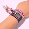 bracelets d'amitié tissés bohème pour femmes et filles, à la mode, tressés à la main, glands enveloppants, bracelets boho réglables