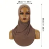 chapeau hijab artificiel astique pour femme, turban doux, sous Écharpe, casquette intérieure, Écharpe de sauna décontractée, ramadan
