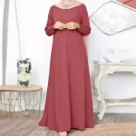 Abaya ample et décontracté pour femmes, robe longue élégante à manches longues, Simple, musulmane, vêtements islamiques modestes, EID Ramadan
