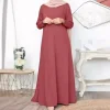 Abaya ample et décontracté pour femmes, robe longue élégante à manches longues, Simple, musulmane, vêtements islamiques modestes, EID Ramadan