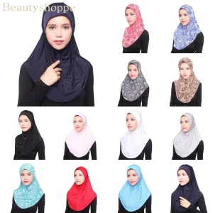 Beauté musulman Hijab maillot islamique Turban femmes noir Ninja sous-écharpe casquettes foulard instantané couverture complète revêtements intérieurs chapeaux
