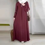 Mode à manches longues musulman Maxi robes pour les femmes arabie saoudite dubaï Abaya fête décontracté robe à paillettes décontracté caftan marocain