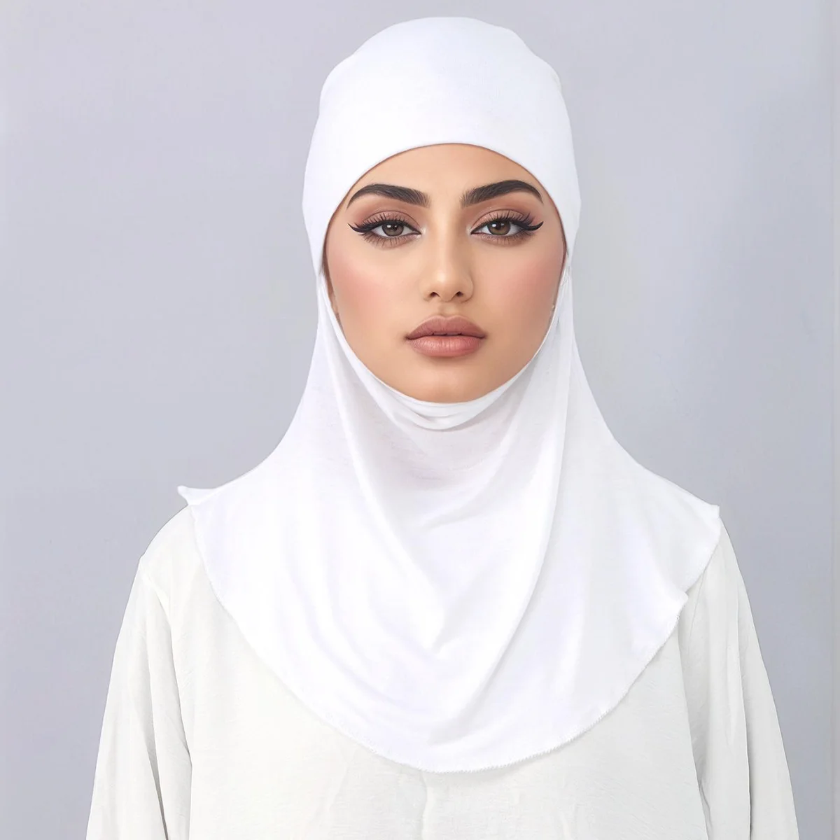 nouveau jersey hijab instantané pour femmes musulmanes hijab solide extensible sous capuchon foulard multi fonctionnel bandeau casquette intérieure de prière