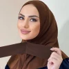 ready to go – hijab intérieur instantané à couverture complète, pour dames, filles et femmes, avec boutons à nouer au dos, écharpe en jersey de qualité supérieure