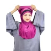 turban hijab musulman avec chambre à air pour femme, sous Écharpe, chapeau, amira, tête ronde, prière islamique, côtelé, prêt à l'emploi, tiens imar, 2 pièces