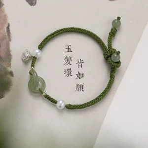 UMQ-Bracelet en ULtressée pour femme, anneau de paix, style prairie nickel é, cadeau de couple pour copines, nouveau