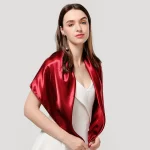 Écharpe Hijab Musulmane en Satin Solide de 90cm, Foulard de Tête à la Mode pour Femme, Bandana Coupe-vent