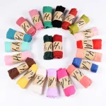 Nouveauté 45*180 CM classique Premium Viscose Maxi froissé nuage Hijab écharpe châle doux Islam musulman foulards hiver fille écharpe