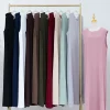 Ramadan noir blanc dubaï vêtements de prière femmes turquie Islam musulman modeste Jersey sous Abaya Robe Kebaya Robe Femme Musulmane Ramadan noir blanc dubaï vêtements de prière femmes turquie Islam musulman modeste Jersey sous Abaya Robe Kebaya Robe Femme Musulmane