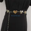 ceinture dorée hx6f, chaînes corps punk hip hop, cœur brisé, spectacles sur scène pour femmes filles