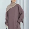 eid robe islamique modeste pour femmes abaya à lacets manches maroc décontracté ramadan robes prière caftan dubaï robe longue musulmane