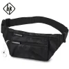 HcanKcan Fanny Packs pour hommes mode homme sac à bandoulière taille Pack Sport de plein air sac à bandoulière sac de poitrine étanche camouflagenoir