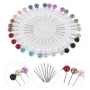 30 pièces épingles d'écharpe en perles petites broches en métal de sécurité tête ronde accessoires hijab clips d'écharpe de mariage bijoux musulmans épingles d'écharpe