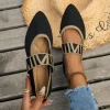 Femmes ballerines tricotées chaussures décontractées talon bas femme élégante baskets bout pointu mocassins peu profonds Vintage sans lacet femmes chaussures Femmes ballerines tricotées chaussures décontractées talon bas femme élégante baskets bout pointu mocassins peu profonds Vintage sans lacet femmes chaussures