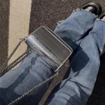 Sac à bandoulière chic argenté vintage pour femme, petit sac à main en cuir PU, design de luxe, initié, mode or, mini carré mignon