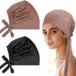 Hijabs musulmans pour femmes, écharpe, respectueuse de la peau, foulard de tête de couleur unie, châle uni, serviette de plage simple, conservateur, usage quotidien décontracté