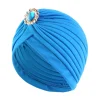 nouvelles femmes perles noeud torsion turban bandeaux casquette instantanée hijab avec casquette chapeaux décontracté streetwear femme musulman indien chapeau