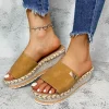 femmes pantoufles tendance femmes chaussures compensées antidérapant confortable plage sandales grande taille femmes chaussures sandalias de mujer verano 2025