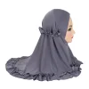 hijabs pour enfants, écharpe islamique pour filles musulmanes, châle doux et extensible pour enfants de 2 à 7 ans, couvre chef turban