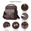 hommes bandoulière sacs à bandoulière étanche vintage hommes sacs à main grande capacité en cuir pu sac homme sacs de messager sac fourre tout