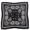 femmes écharpe 70 cm noir hip hop bandana foulard paisley imprimé hijab chapeaux poignet bandeau carré foulards imprimer mouchoir