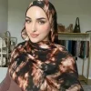 nouveauté aquarelle imprimé fleuri respirant léger doux coton rayonne viscose tissé musulman femmes châle hijab écharpe