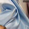 tissu satin haute densité 256 au mètre pour vêtements, robes, hanfu, bricolage, grille de fond de couture, lisse, doux, blanc, noir, bleu