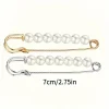 paquet de 4 fausses perles taille aiguille écharpe sécurité foulard pince châle boucle broche femmes pull broche broche