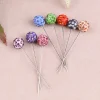 12/30 pièces mode boule de cristal broche broche musulman hijab écharpe épingles écharpe pince de mariage pour les femmes hijab broches avec chapeau