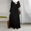 mode à manches longues musulman maxi robes pour les femmes arabie saoudite dubaï abaya fête décontracté robe à paillettes décontracté caftan marocain