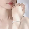 breloques 925 en argent sterling bracelets pour femme de luxe original réglable torsadé tissé bracelet bracelet fête de mariage bijoux
